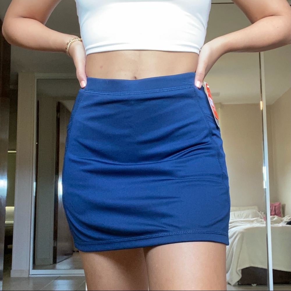 Navy Blue Mini Skirt
